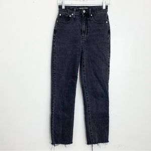 Madewell The Curvy Perfect Vintage Straight Leg Jeans Womens 24 Raw Hem …
